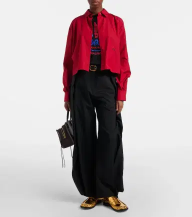 Loewe Cropped cotton shirt | Thumbnail 4 Loewe Cropped cotton shirt | Thumbnail 4