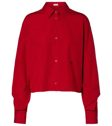 Loewe Cropped cotton shirt | Thumbnail 1 Loewe Cropped cotton shirt | Thumbnail 1