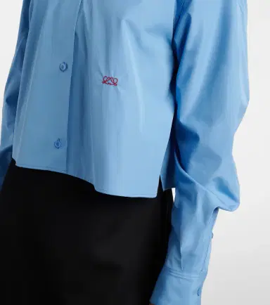 Loewe Anagram embroidered cotton shirt | Thumbnail 3 Loewe Anagram embroidered cotton shirt | Thumbnail 3