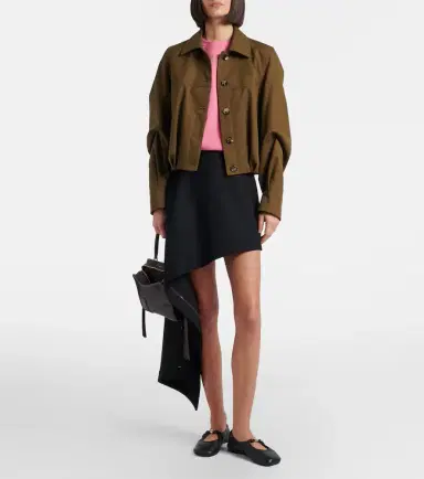 Loewe Draped wool miniskirt | Thumbnail 2 Loewe Draped wool miniskirt | Thumbnail 2
