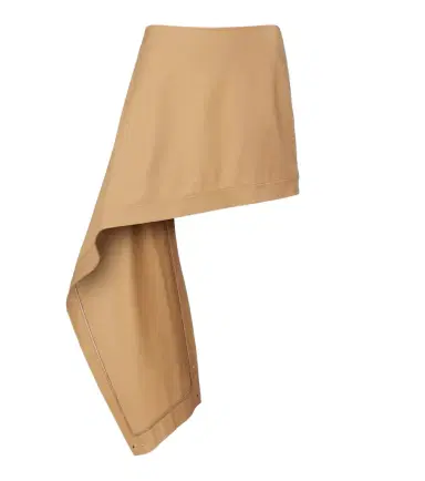 Loewe Asymmetric silk-trimmed cotton miniskirt | Thumbnail 1 Loewe Asymmetric silk-trimmed cotton miniskirt | Thumbnail 1
