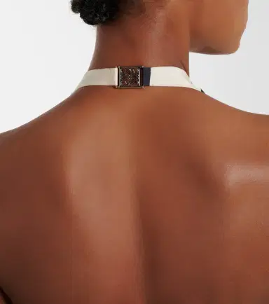Loewe Printed asymmetric halterneck silk top | Thumbnail 2 Loewe Printed asymmetric halterneck silk top | Thumbnail 2