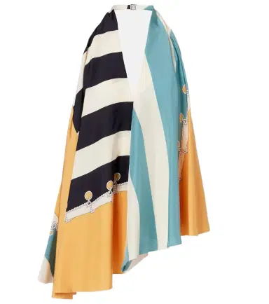 Loewe Printed asymmetric halterneck silk top | Thumbnail 1 Loewe Printed asymmetric halterneck silk top | Thumbnail 1
