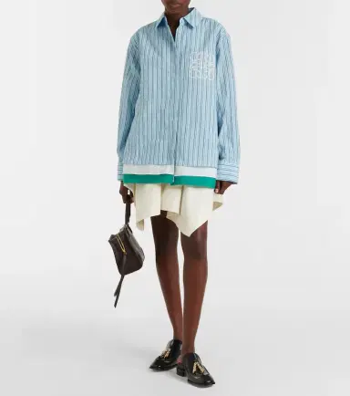 Loewe Cotton and silk gabardine miniskirt | Thumbnail 2 Loewe Cotton and silk gabardine miniskirt | Thumbnail 2