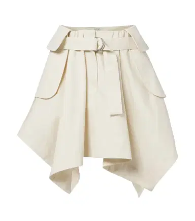 Loewe Cotton and silk gabardine miniskirt | Thumbnail 1 Loewe Cotton and silk gabardine miniskirt | Thumbnail 1