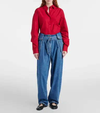 Loewe Belted wide-leg jeans | Thumbnail 6 Loewe Belted wide-leg jeans | Thumbnail 6