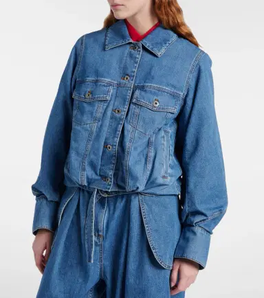 Loewe Gathered denim jacket | Thumbnail 3 Loewe Gathered denim jacket | Thumbnail 3