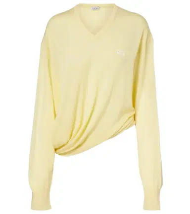 Loewe Double L asymmetric wool sweater | Thumbnail 1 Loewe Double L asymmetric wool sweater | Thumbnail 1