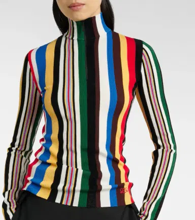 Loewe Striped half-zip sweater | Thumbnail 2 Loewe Striped half-zip sweater | Thumbnail 2