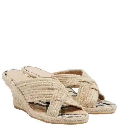 Burberry Woven espadrille wedges | Thumbnail 1 Burberry Woven espadrille wedges | Thumbnail 1