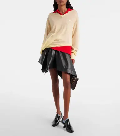 Loewe Double L belted leather miniskirt | Thumbnail 5 Loewe Double L belted leather miniskirt | Thumbnail 5