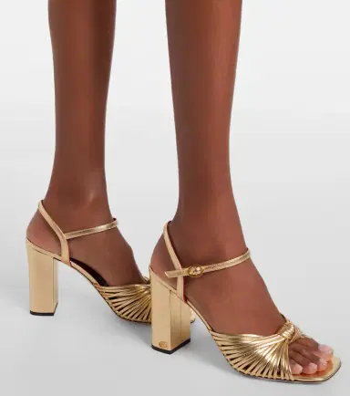 Valentino Garavani Annet metallic leather sandals | Thumbnail 5 Valentino Garavani Annet metallic leather sandals | Thumbnail 5