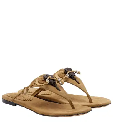 Isabel Marant Elato suede thong sandals | Thumbnail 1 Isabel Marant Elato suede thong sandals | Thumbnail 1