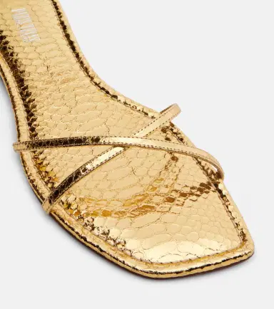 Paris Texas Biarritz metallic leather sandals | Thumbnail 4 Paris Texas Biarritz metallic leather sandals | Thumbnail 4