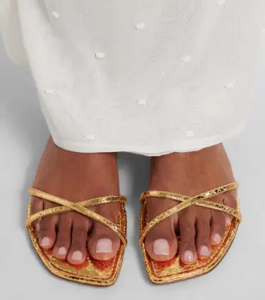 Paris Texas Biarritz metallic leather sandals | Thumbnail 6 Paris Texas Biarritz metallic leather sandals | Thumbnail 6