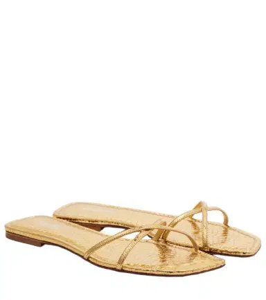 Paris Texas Biarritz metallic leather sandals | Thumbnail 1 Paris Texas Biarritz metallic leather sandals | Thumbnail 1