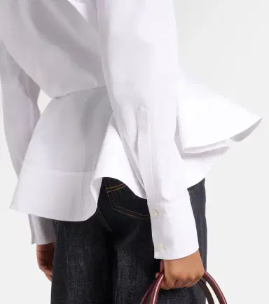 Stella McCartney Peplum cotton poplin shirt | Thumbnail 2 Stella McCartney Peplum cotton poplin shirt | Thumbnail 2