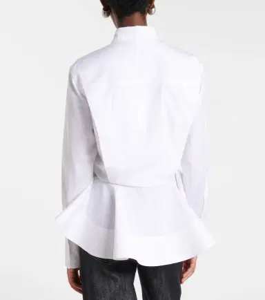 Stella McCartney Peplum cotton poplin shirt | Thumbnail 4 Stella McCartney Peplum cotton poplin shirt | Thumbnail 4