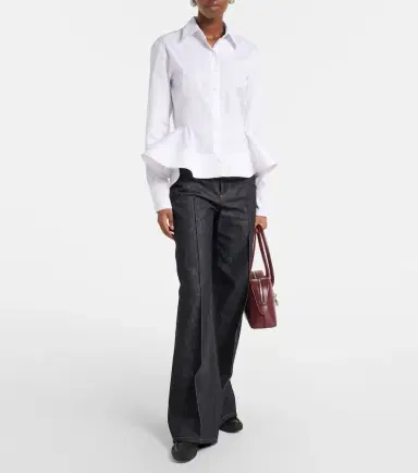 Stella McCartney Peplum cotton poplin shirt | Thumbnail 5 Stella McCartney Peplum cotton poplin shirt | Thumbnail 5