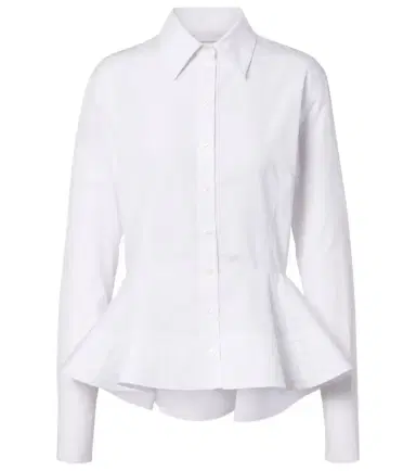 Stella McCartney Peplum cotton poplin shirt | Thumbnail 1 Stella McCartney Peplum cotton poplin shirt | Thumbnail 1