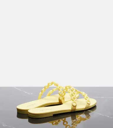 Aquazzura Infinity Chain Jelly slides | Thumbnail 3 Aquazzura Infinity Chain Jelly slides | Thumbnail 3