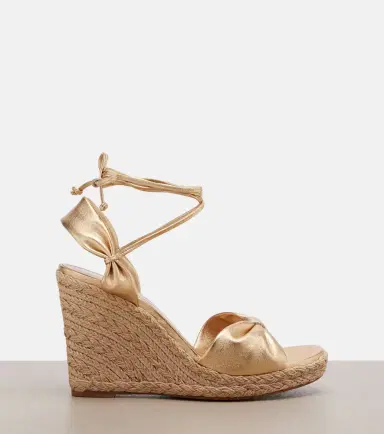 Aquazzura Carina metallic leather espadrille wedges | Thumbnail 3 Aquazzura Carina metallic leather espadrille wedges | Thumbnail 3