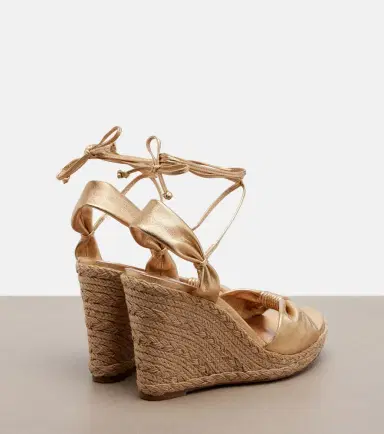 Aquazzura Carina metallic leather espadrille wedges | Thumbnail 4 Aquazzura Carina metallic leather espadrille wedges | Thumbnail 4