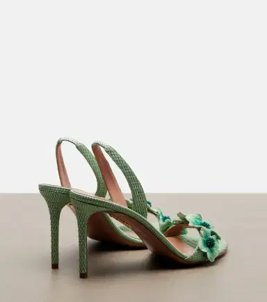 Aquazzura Passionflower beaded raffia slingback sandals | Thumbnail 2 Aquazzura Passionflower beaded raffia slingback sandals | Thumbnail 2