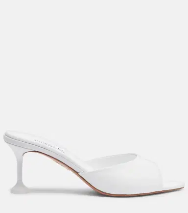 Aquazzura Bisous leather mules | Thumbnail 4 Aquazzura Bisous leather mules | Thumbnail 4