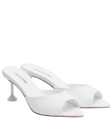 Aquazzura Bisous leather mules | Thumbnail 1 Aquazzura Bisous leather mules | Thumbnail 1