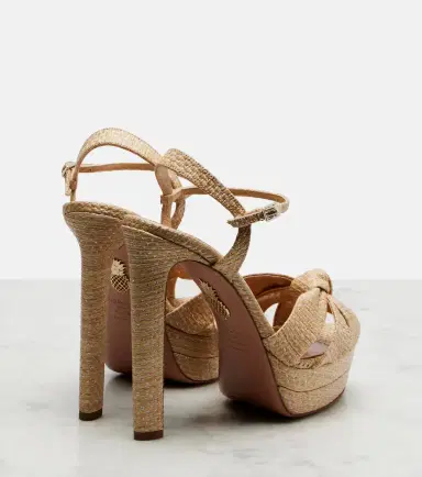 Aquazzura Nina raffia platform sandals | Thumbnail 4 Aquazzura Nina raffia platform sandals | Thumbnail 4
