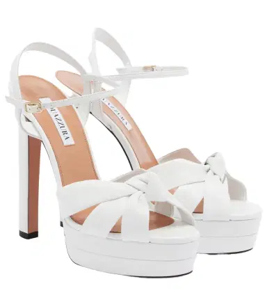 Aquazzura Nina leather platform sandals | Thumbnail 1 Aquazzura Nina leather platform sandals | Thumbnail 1