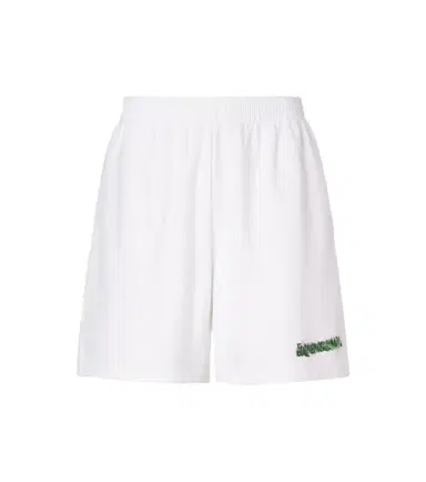 Balenciaga Logo cotton fleece shorts | Thumbnail 1 Balenciaga Logo cotton fleece shorts | Thumbnail 1
