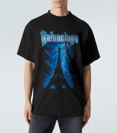 Balenciaga Printed cotton jersey T-shirt | Thumbnail 2 Balenciaga Printed cotton jersey T-shirt | Thumbnail 2