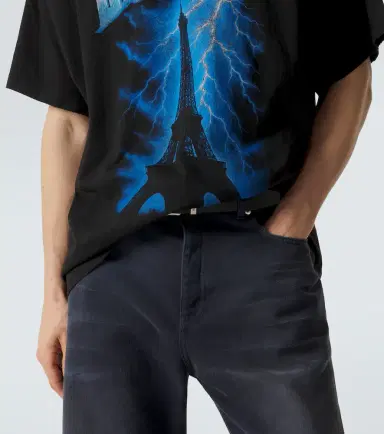 Balenciaga Printed cotton jersey T-shirt | Thumbnail 3 Balenciaga Printed cotton jersey T-shirt | Thumbnail 3