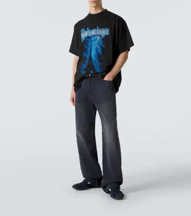 Balenciaga Printed cotton jersey T-shirt | Thumbnail 6 Balenciaga Printed cotton jersey T-shirt | Thumbnail 6