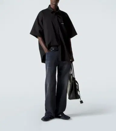 Balenciaga Logo cotton twill shirt | Thumbnail 2 Balenciaga Logo cotton twill shirt | Thumbnail 2