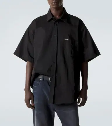 Balenciaga Logo cotton twill shirt | Thumbnail 3 Balenciaga Logo cotton twill shirt | Thumbnail 3