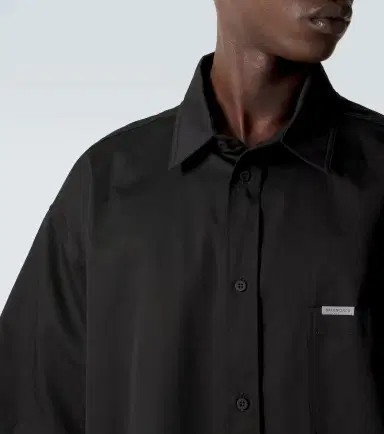 Balenciaga Logo cotton twill shirt | Thumbnail 4 Balenciaga Logo cotton twill shirt | Thumbnail 4