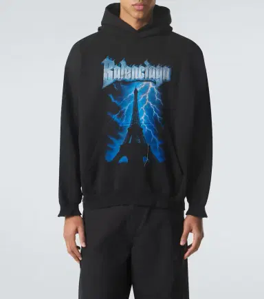 Balenciaga Printed cotton hoodie | Thumbnail 3 Balenciaga Printed cotton hoodie | Thumbnail 3