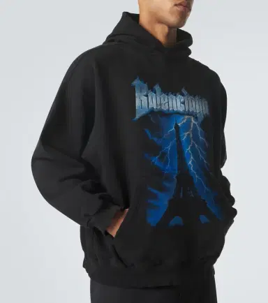 Balenciaga Printed cotton hoodie | Thumbnail 5 Balenciaga Printed cotton hoodie | Thumbnail 5
