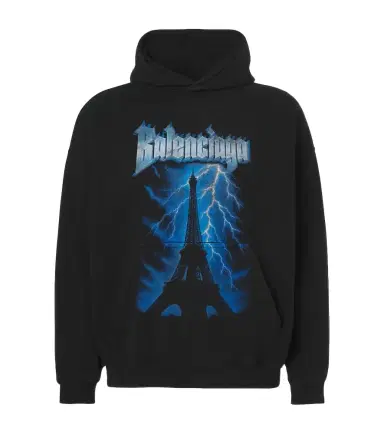 Balenciaga Printed cotton hoodie | Thumbnail 1 Balenciaga Printed cotton hoodie | Thumbnail 1