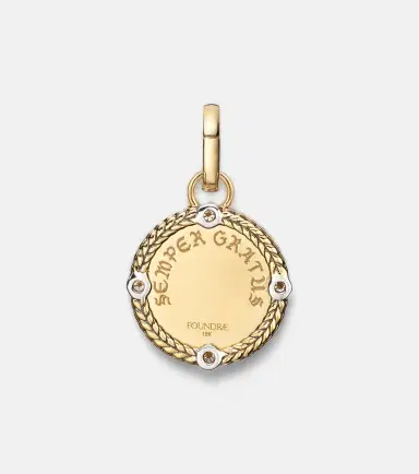 Foundrae Infinite Gratitude 18kt gold pendant necklace with diamonds | Thumbnail 4 Foundrae Infinite Gratitude 18kt gold pendant necklace with diamonds | Thumbnail 4
