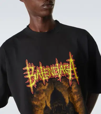 Balenciaga Printed cotton jersey T-shirt | Thumbnail 5 Balenciaga Printed cotton jersey T-shirt | Thumbnail 5