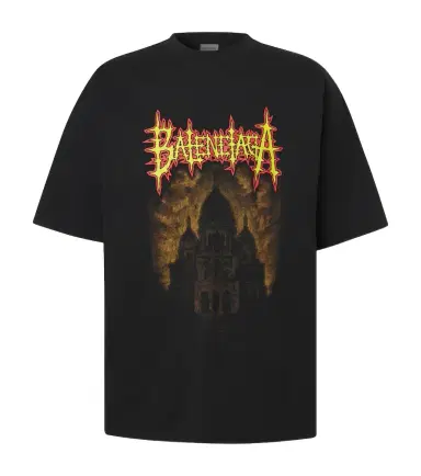 Balenciaga Printed cotton jersey T-shirt | Thumbnail 1 Balenciaga Printed cotton jersey T-shirt | Thumbnail 1