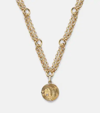 FoundRae Infinite Gratitude 18kt gold pendant necklace with diamond | Thumbnail 2 FoundRae Infinite Gratitude 18kt gold pendant necklace with diamond | Thumbnail 2