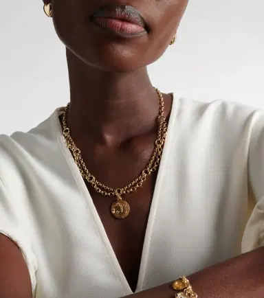 FoundRae Infinite Gratitude 18kt gold pendant necklace with diamond | Thumbnail 5 FoundRae Infinite Gratitude 18kt gold pendant necklace with diamond | Thumbnail 5