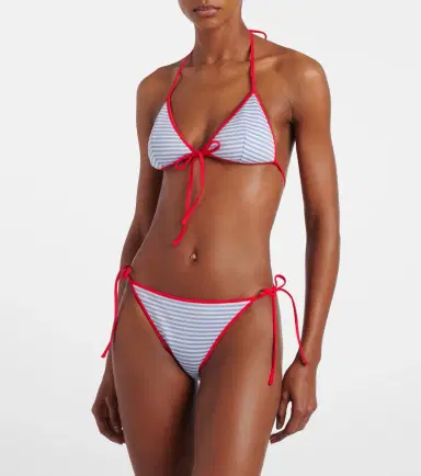 Prada Striped bikini top | Thumbnail 2 Prada Striped bikini top | Thumbnail 2