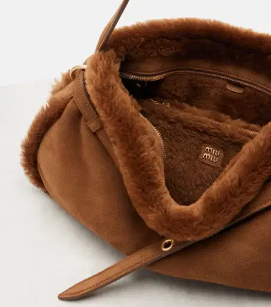 Miu Miu Aventure suede shoulder bag | Thumbnail 4 Miu Miu Aventure suede shoulder bag | Thumbnail 4