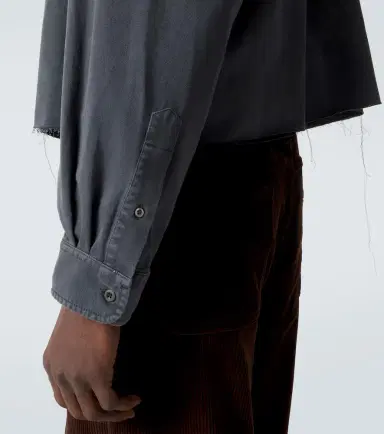 Miu Miu Logo denim shirt | Thumbnail 4 Miu Miu Logo denim shirt | Thumbnail 4